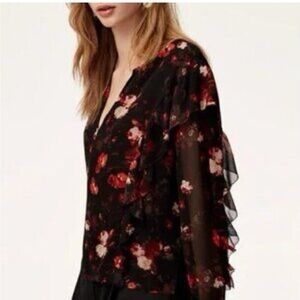 Aritzia Wilfred Floral Top